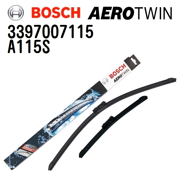 新品 BOSCH エアロツインワイパー ルノー メガーヌ 2 2006年2月 2008年10月 左ハンドル用 A115S 2本入り 送料無料 :A115S K74794 0 1:丸亀ベース