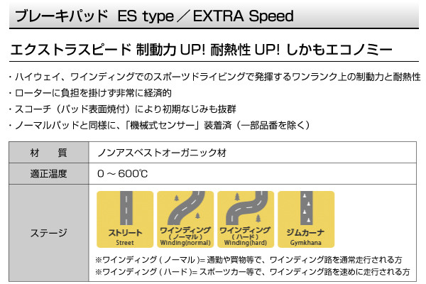 ES365040 スバル インプレッサ リア DIXCEL ブレーキパッド ESタイプ 送料無料｜marugamebase｜02