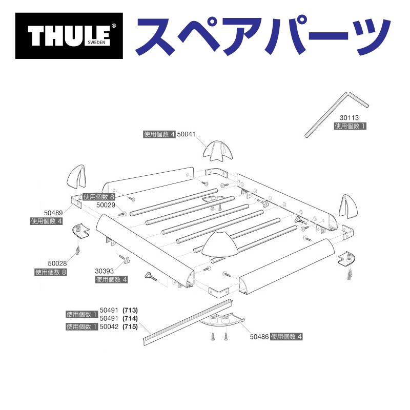Thule Evo THULE スーリー スペアパーツ デルタボルトL 30393