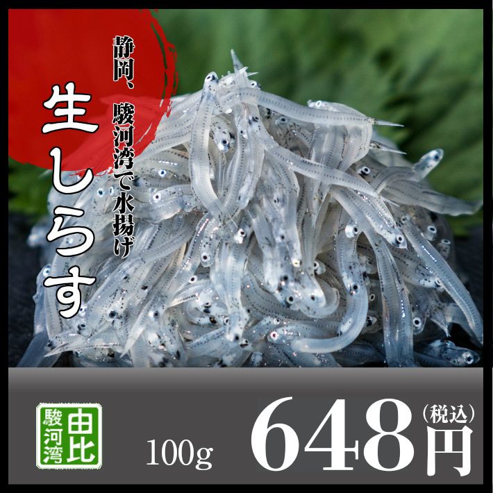 生しらす（生シラス）100g｜静岡県産 ご当地グルメ お取り寄せ