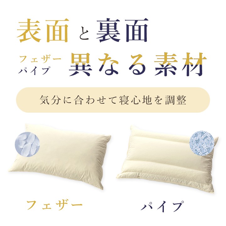 丸八真綿 マルハチプロ パイプ羽根枕 ホテル・旅館で人気の枕