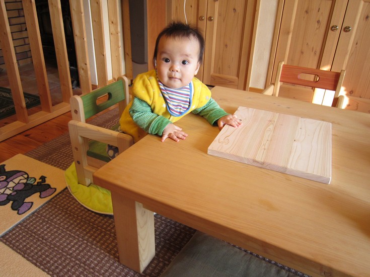 可動キッズチェアお客様使用例