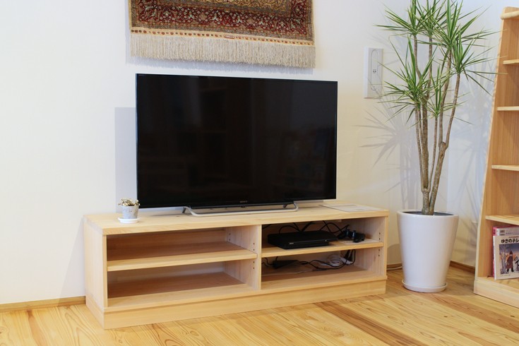 ひのきテレビボード800 国産ヒノキ無垢 自然オイル塗料 サイズ
