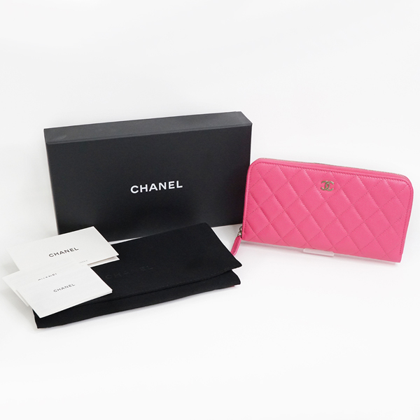 【超極美品】CHANEL ジップアラウンドウォレット　マトラッセ　キャビアスキン 楽天市場】シャネル CHANEL 長財布 ラウンドファスナー ロングジップ