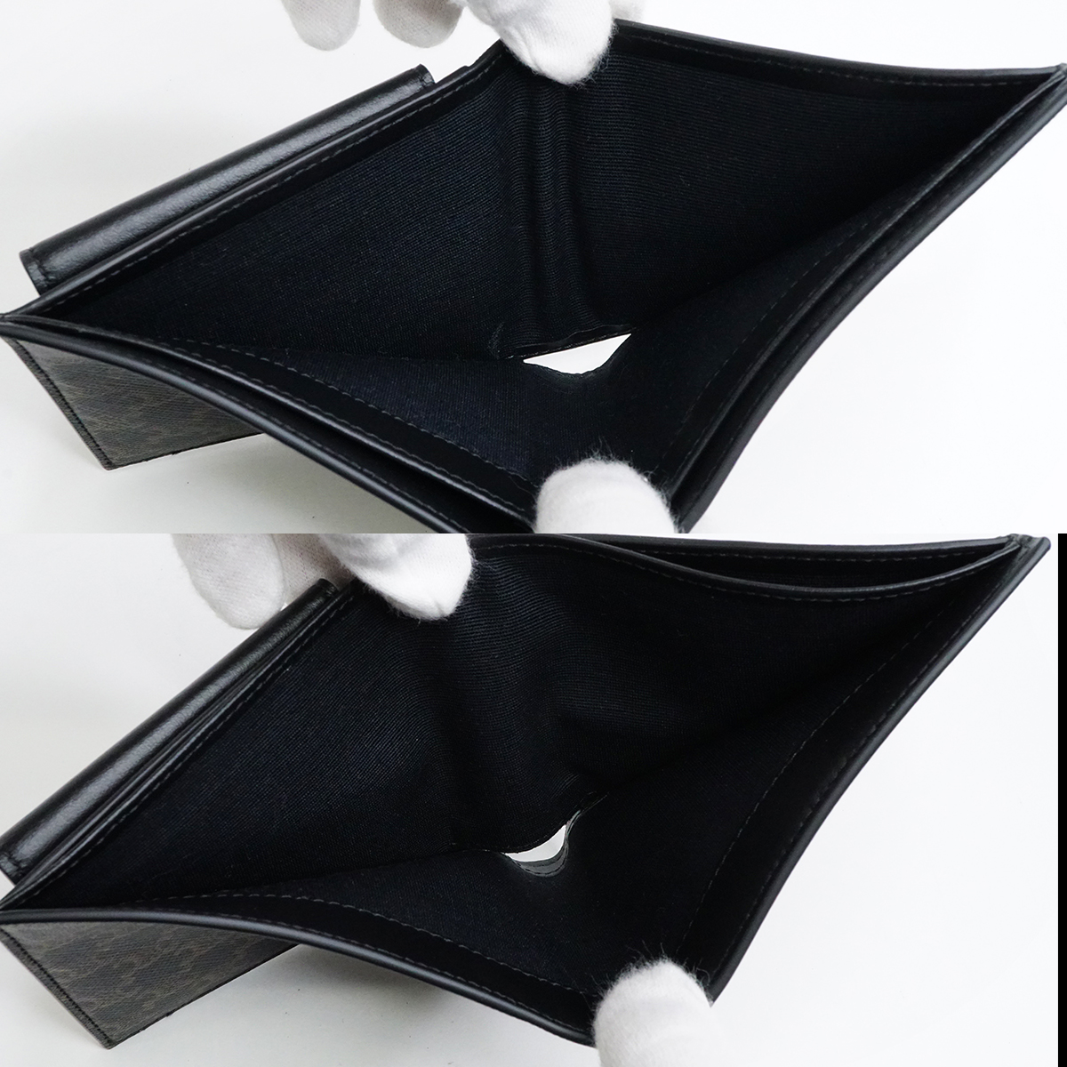 FLY　Celine 二つ折り財布 コインコンパートメント付き ギフトに】CELINE『ジップドバイフォールドウォレット』送料込