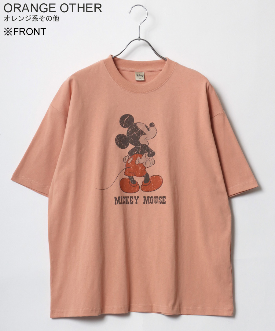 希少 70s Disney　ディズニー　ミッキーマウス　ラグラン Tシャツ Disney tシャツ Disney/ディズニー ミッキー ビンテージプリント
