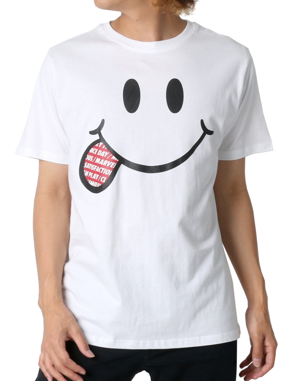 Tシャツ メンズ 半袖 スマイル プリント Smile スマイリー ティーシャツ カットソー アメカジ かわいい マルカワ 通販 Yahoo ショッピング