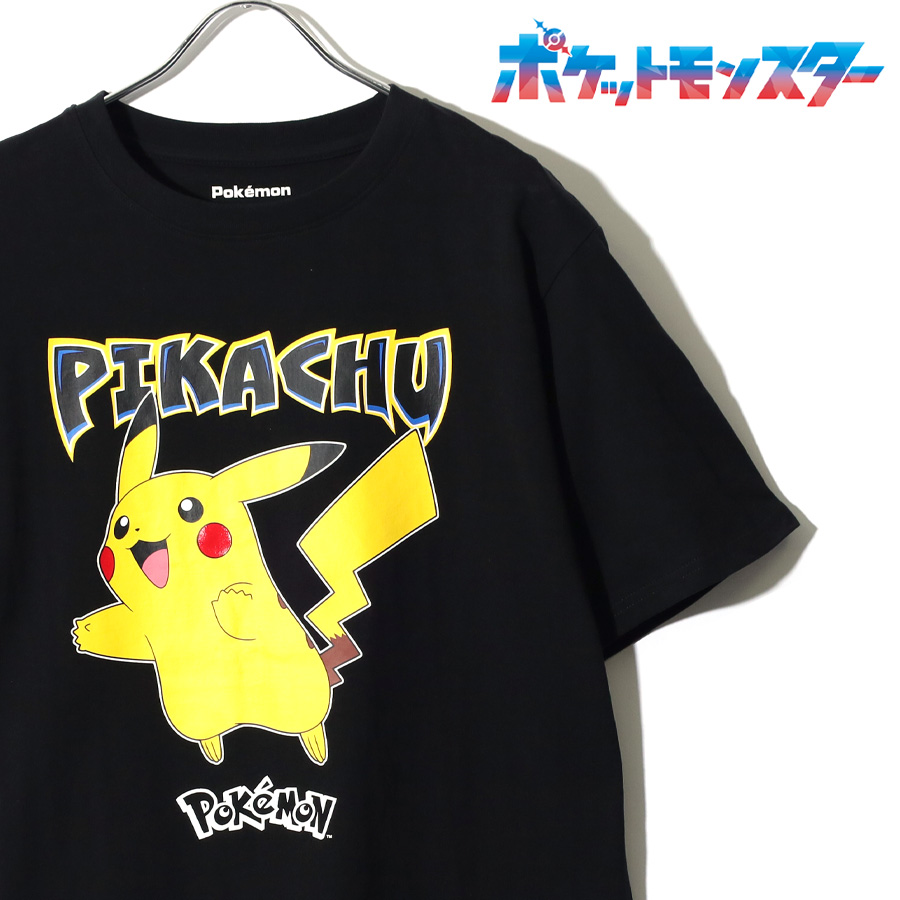 ポケットモンスター ピカチュウ ブラック Tシャツ LLサイズ アパレル
