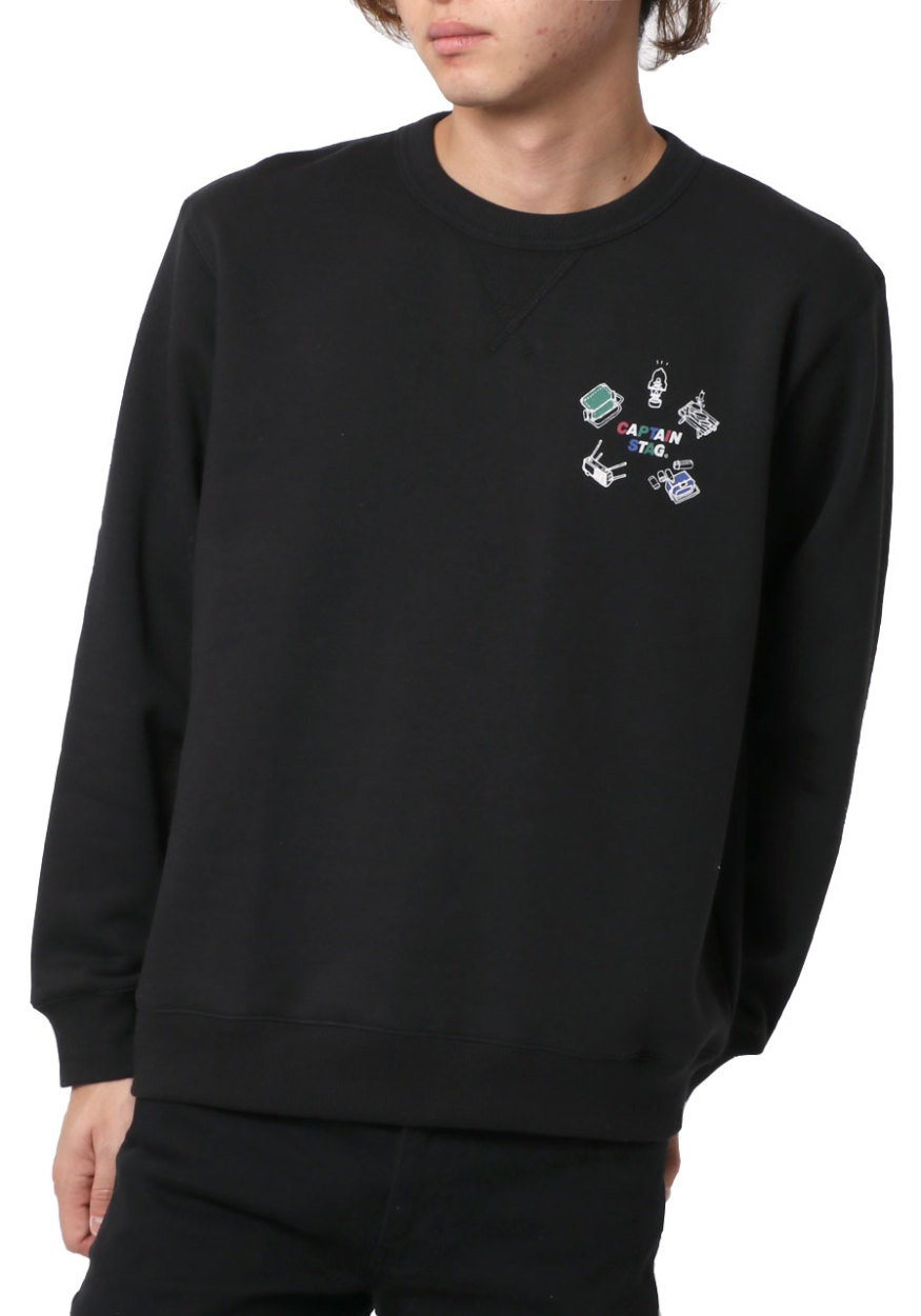 スウェット トレーナー メンズ Captain Stag キャプテンスタッグ 裏起毛 ロゴ プリント スエット マルカワ 通販 Yahoo ショッピング