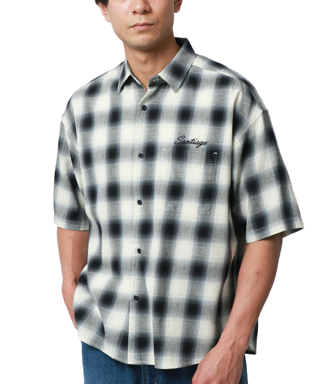 チェックシャツ メンズ MRU 半袖 :2142680103:マルカワ - 通販 - Yahoo 
