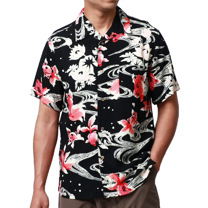 アロハシャツ メンズ 半袖 レーヨン 大きいサイズ 夏服 涼しい