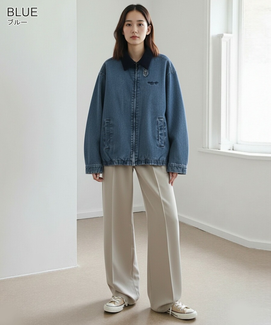 新品　タグ付き★Mal. オリジナル　デニム　ジャケット　rerere さん レレレさん人気商品。お値引きしました。Mal. デニムジャケット ブルー