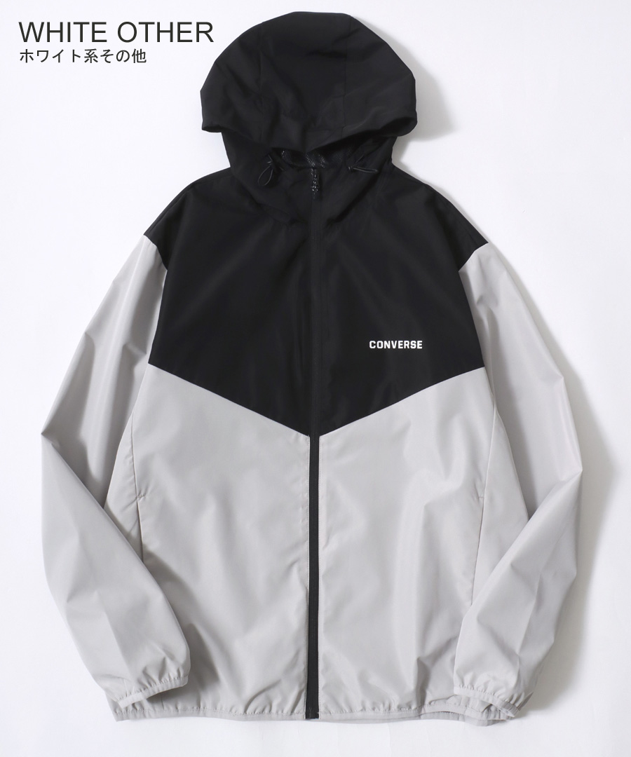 【完売品】FCRB ナイロンパーカー ホワイト L CONVERSE コンバース ナイロンジャケット メンズ レディース