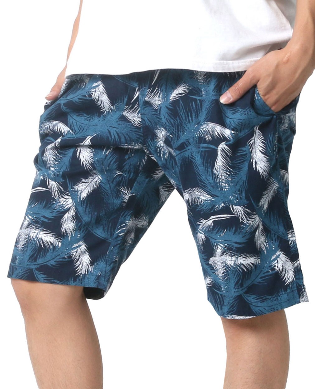 ハーフパンツ メンズ アロハ 花柄 ボタニカル 総柄 ショートパンツ ボトム ショーツ 短パン マルカワ 通販 Yahoo ショッピング