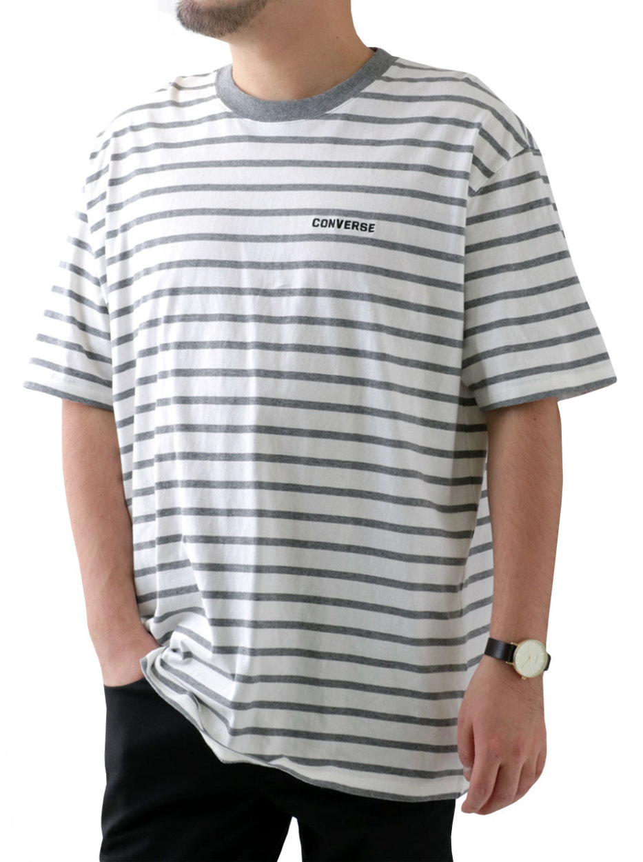 大きいサイズ メンズ Tシャツ Converse コンバース 半袖 ボーダー ティーシャツ アメカジ カジュアル マルカワ 通販 Yahoo ショッピング