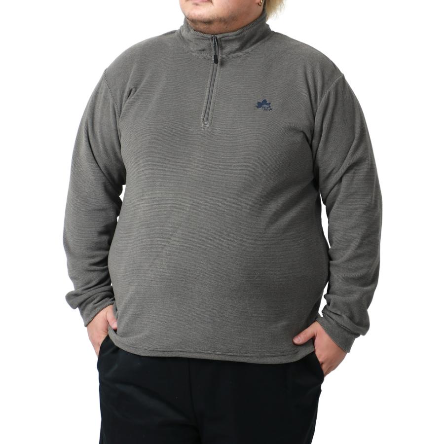 大きいサイズ メンズ フリースジャケット LOGOS park トラックジャケット｜marukawa7｜02