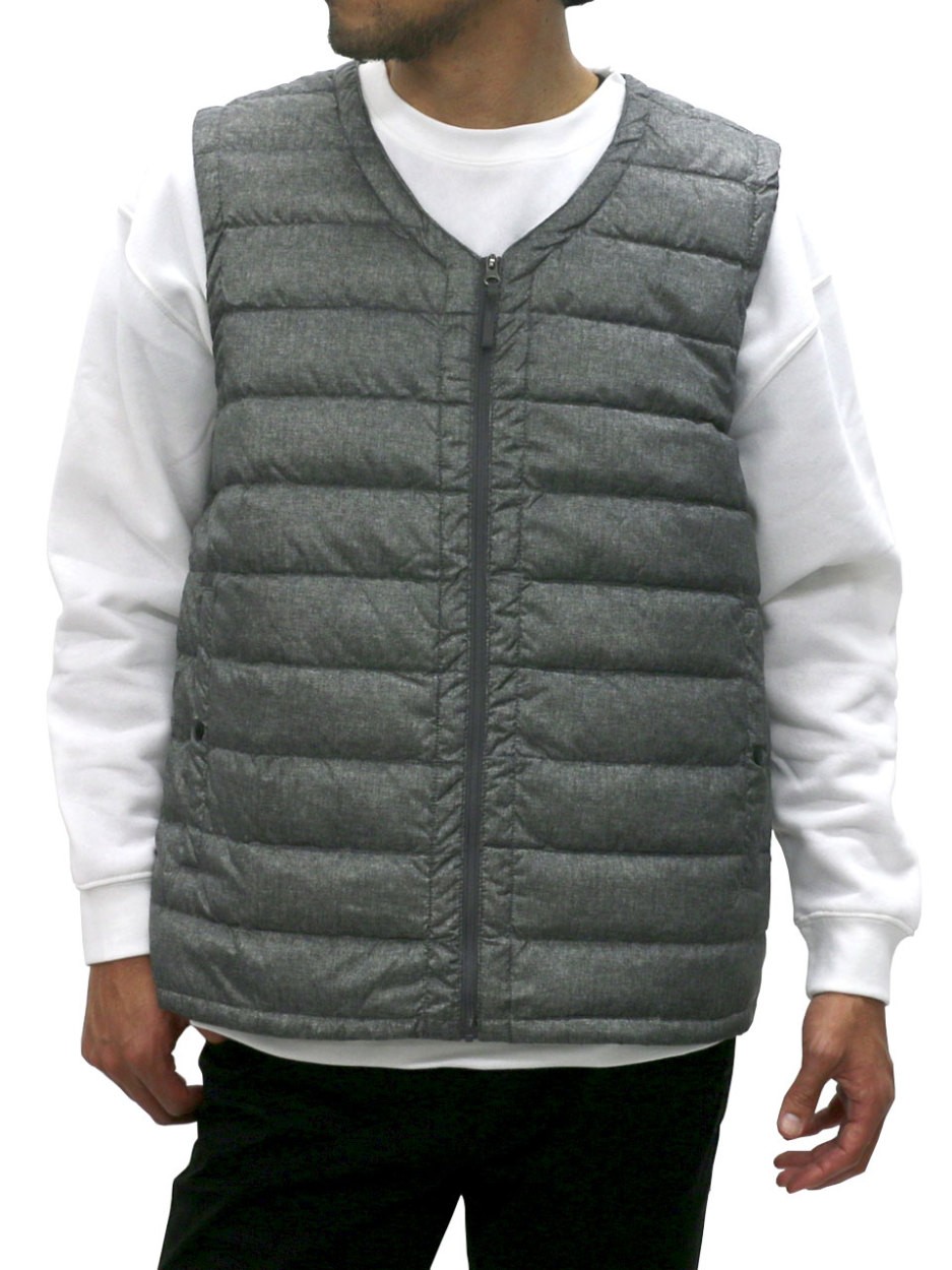 大きいサイズ メンズ 大きいサイズ インナー ダウン ベスト ジップ Vネック マルカワ 通販 Yahoo ショッピング