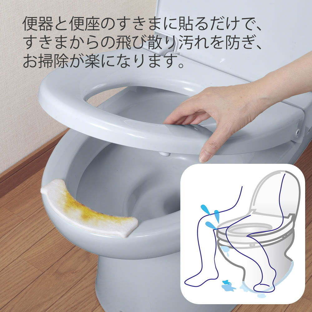 THANKO トイレ掃除 衛生用品 尿 床 飛び散り防止 飛び散り対策