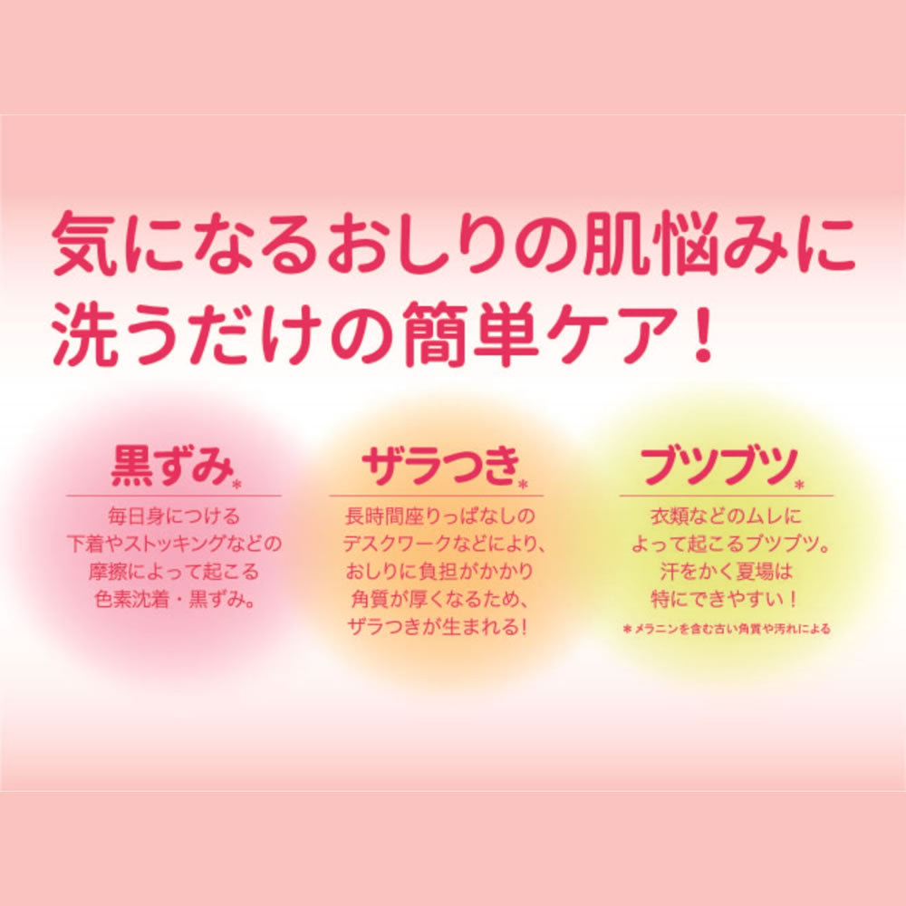 ボディケア お尻 ざらつき 黒ずみ ザラザラ ニキビ ボディソープ 医薬