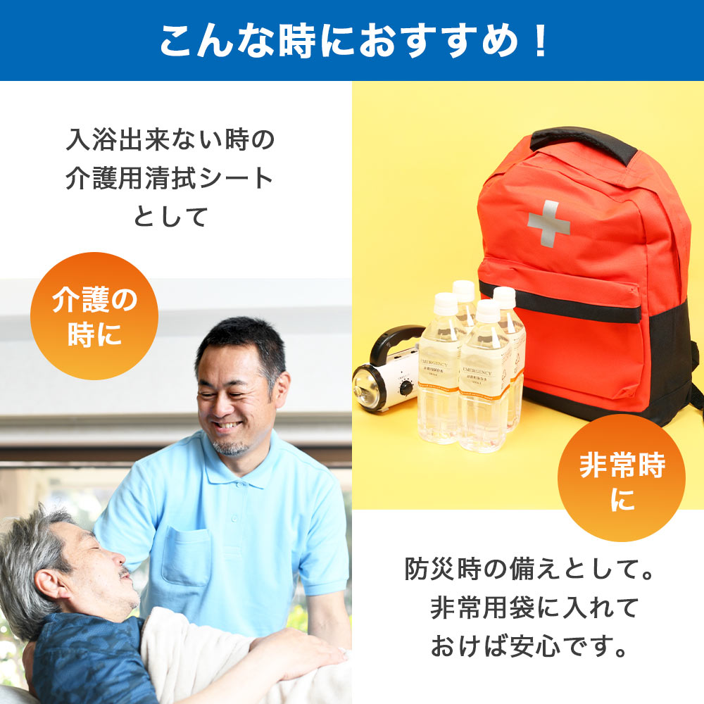 衛生用品 ボディシート 防災グッズ 節水 災害 非常用 備蓄用 5年保存