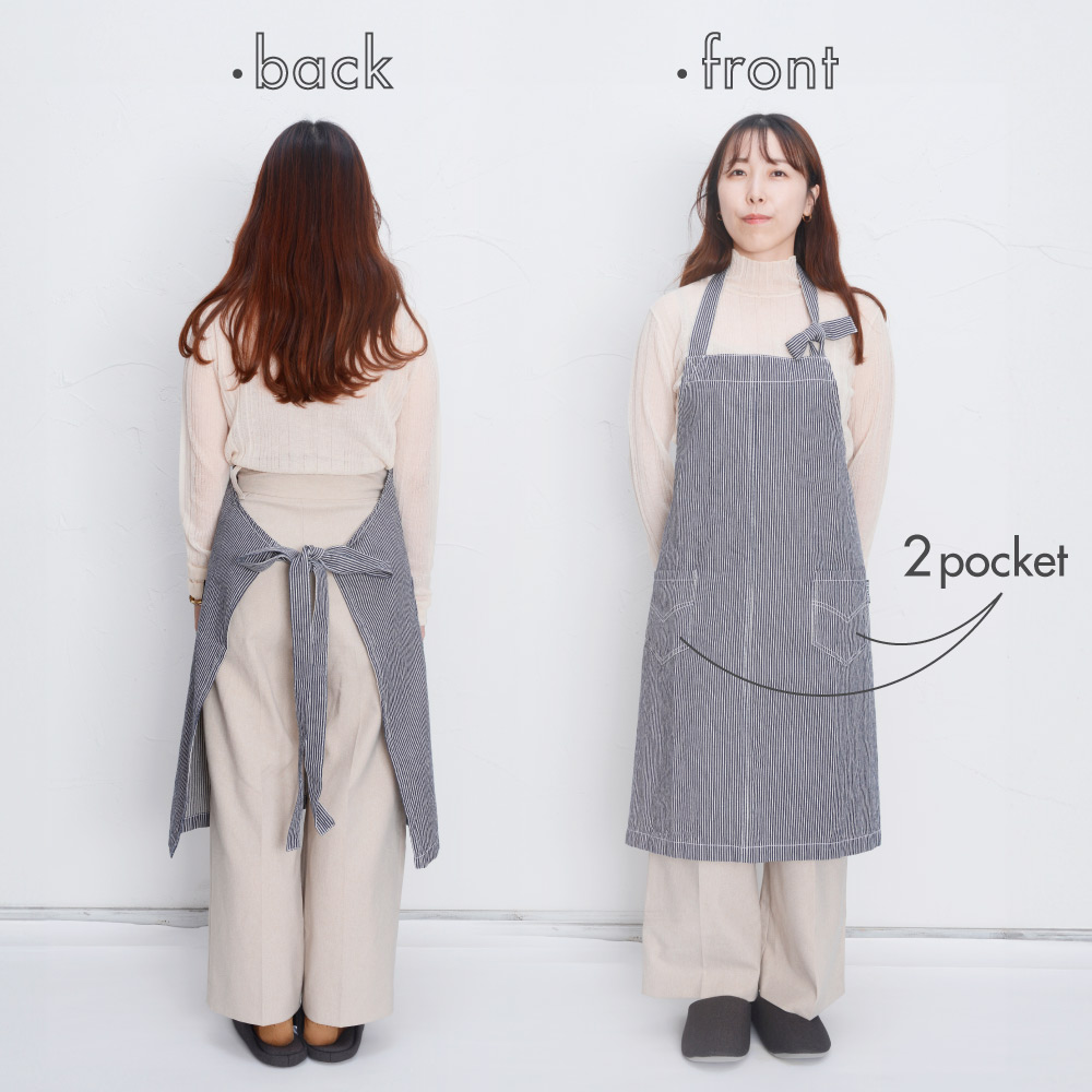 スオーロエプロン　ヒッコリー　デニム　2枚セット ap_epron102_04.jpg