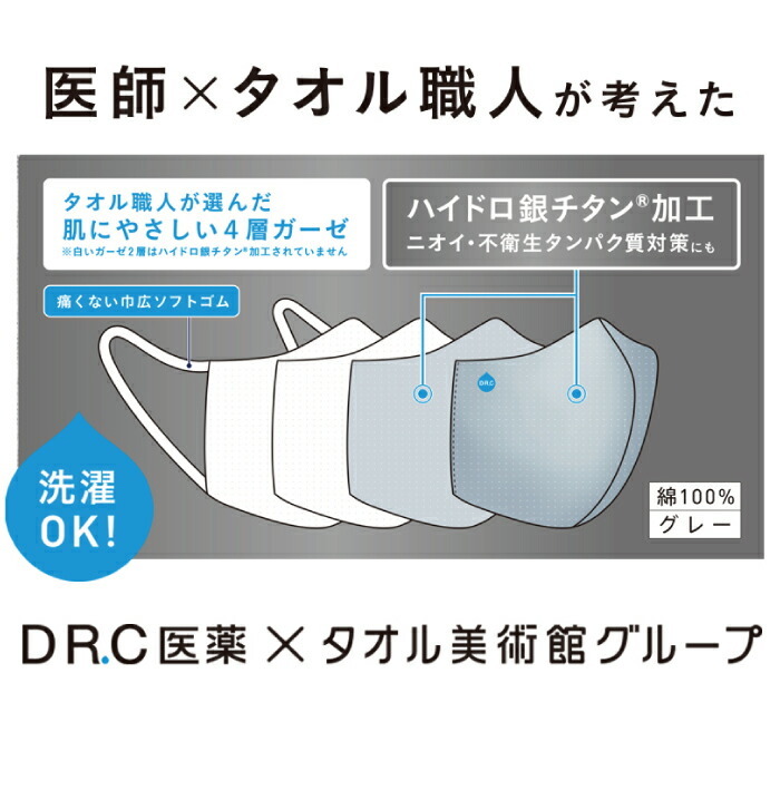 ハイドロ銀チタン ソフトガーゼマスク 立体タイプ１枚入 ふつう 