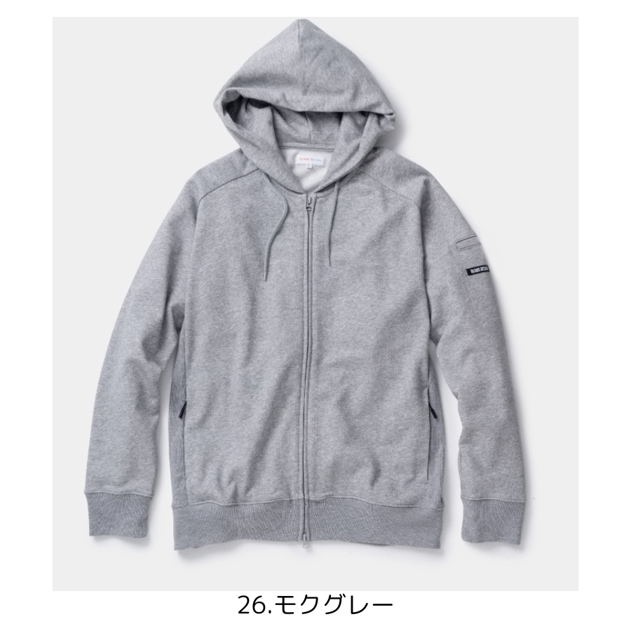 BEAMS DESIGN（ビームス デザイン）秋冬コレクション 長袖 パーカー B2805-04 トップス  フード パイル  作業服 作業着 |  | 03