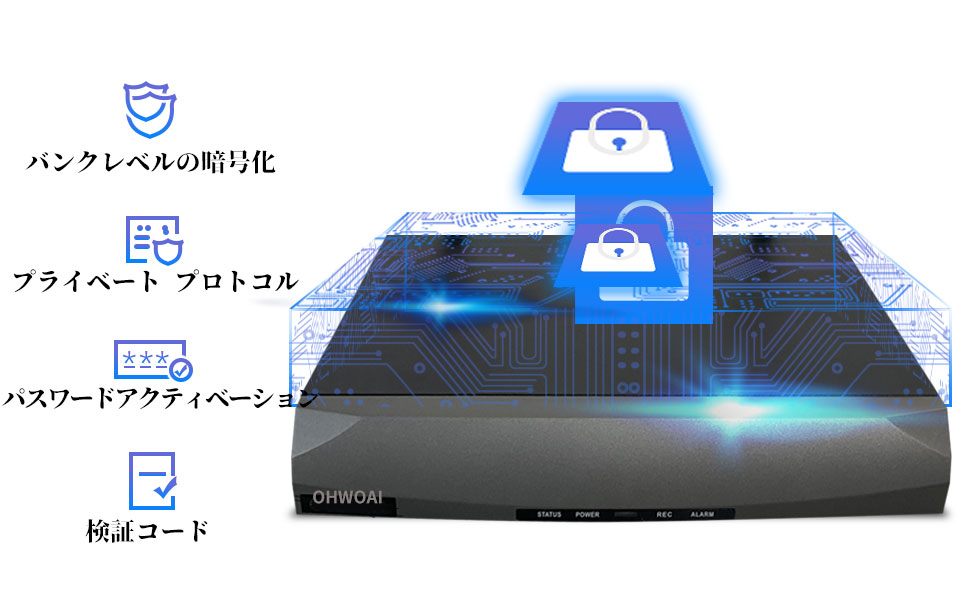 (130°広角・双方向通話) 6台 4K/800万画素 PoE防犯カメラセット+NVR(4TBHDD内蔵 800万画素対応 8チャネルまで増設可能)屋外 家庭用 POE給電 黒｜marumi-store｜09