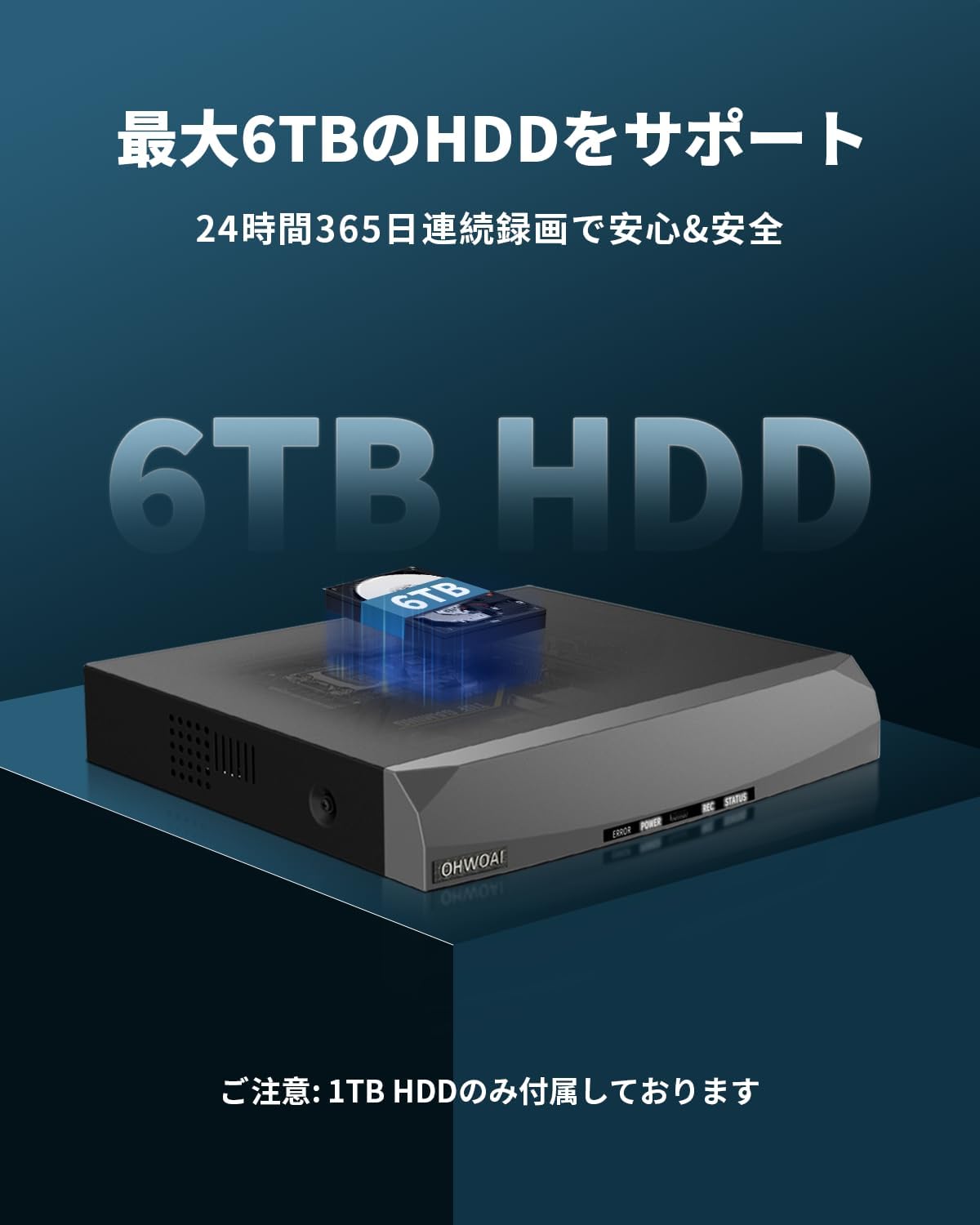 防犯カメラ 屋外 電源不要 ドーム型 800万画素 家庭用 2台 防犯カメラ