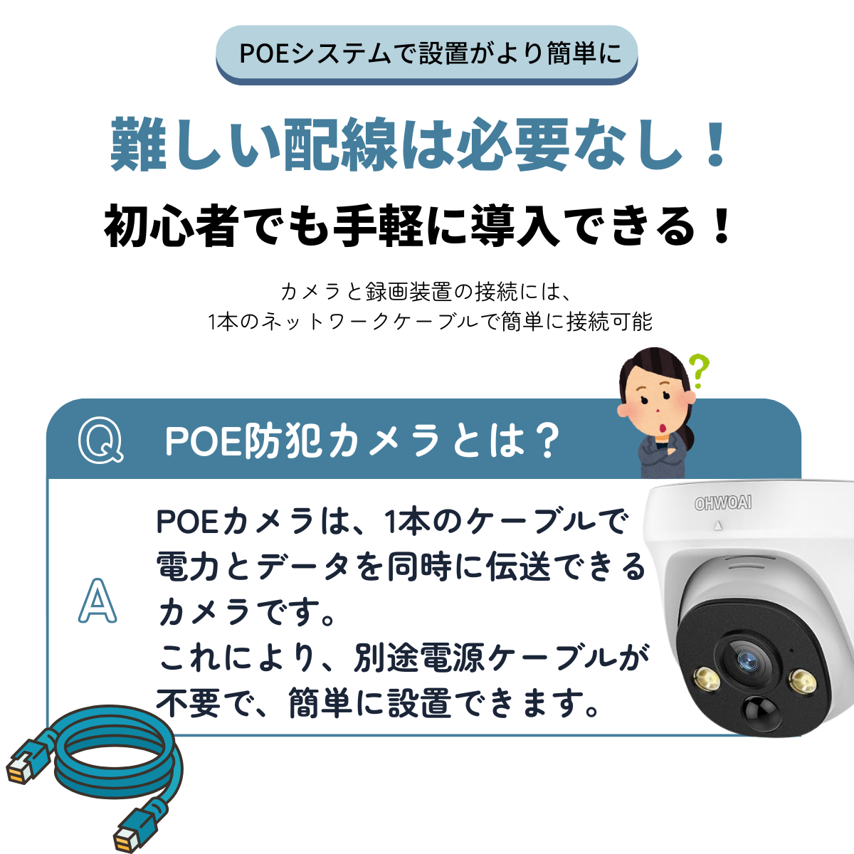 【800万画素対応・信号強化】防犯カメラ 屋外 2台 モニター付き 防犯カメラ 屋外 家庭用 監視カメラ 2台 ドーム型 防犯カメラセット