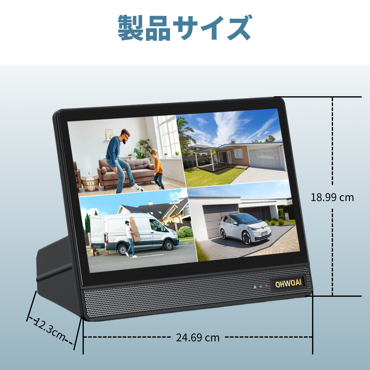 防犯カメラ ソーラー 屋外 ワイヤレス モニター付き 4台セット ソーラー給電 & 双方向通話,防犯カメラ ワイヤレス モニター付き 屋外