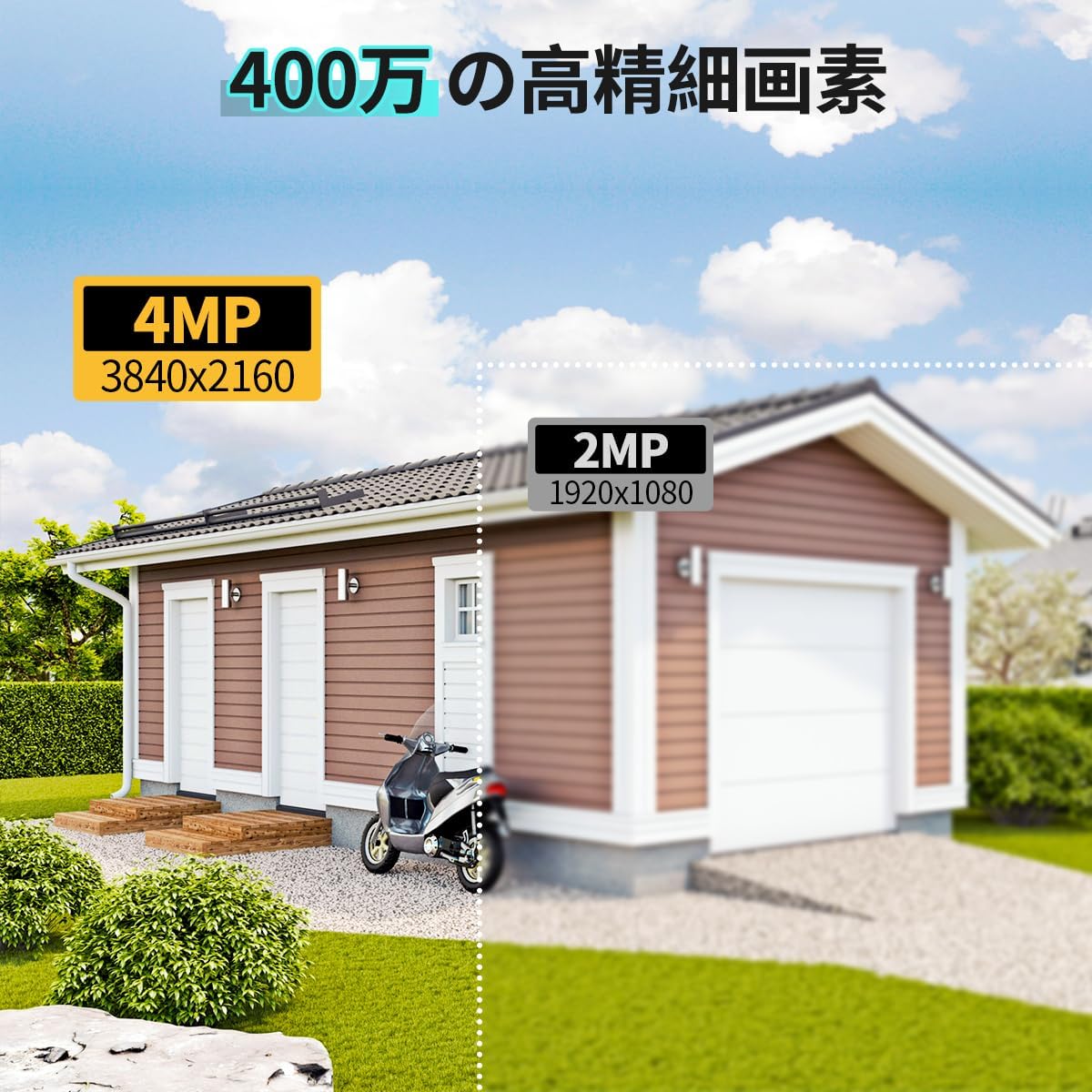 1品限り❤️防犯カメラ 屋外 ソーラー 400万画素 2台 13インチモニター付き Amazon.co.jp: 【完全無線】Jennov 防犯カメラ ワイヤレス 屋外