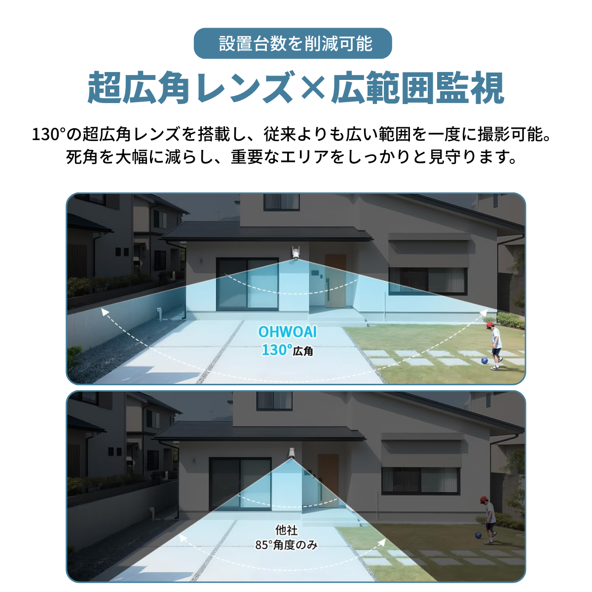 防犯カメラ 屋外 家庭用 ワイヤレス 業務用 ...の詳細画像1