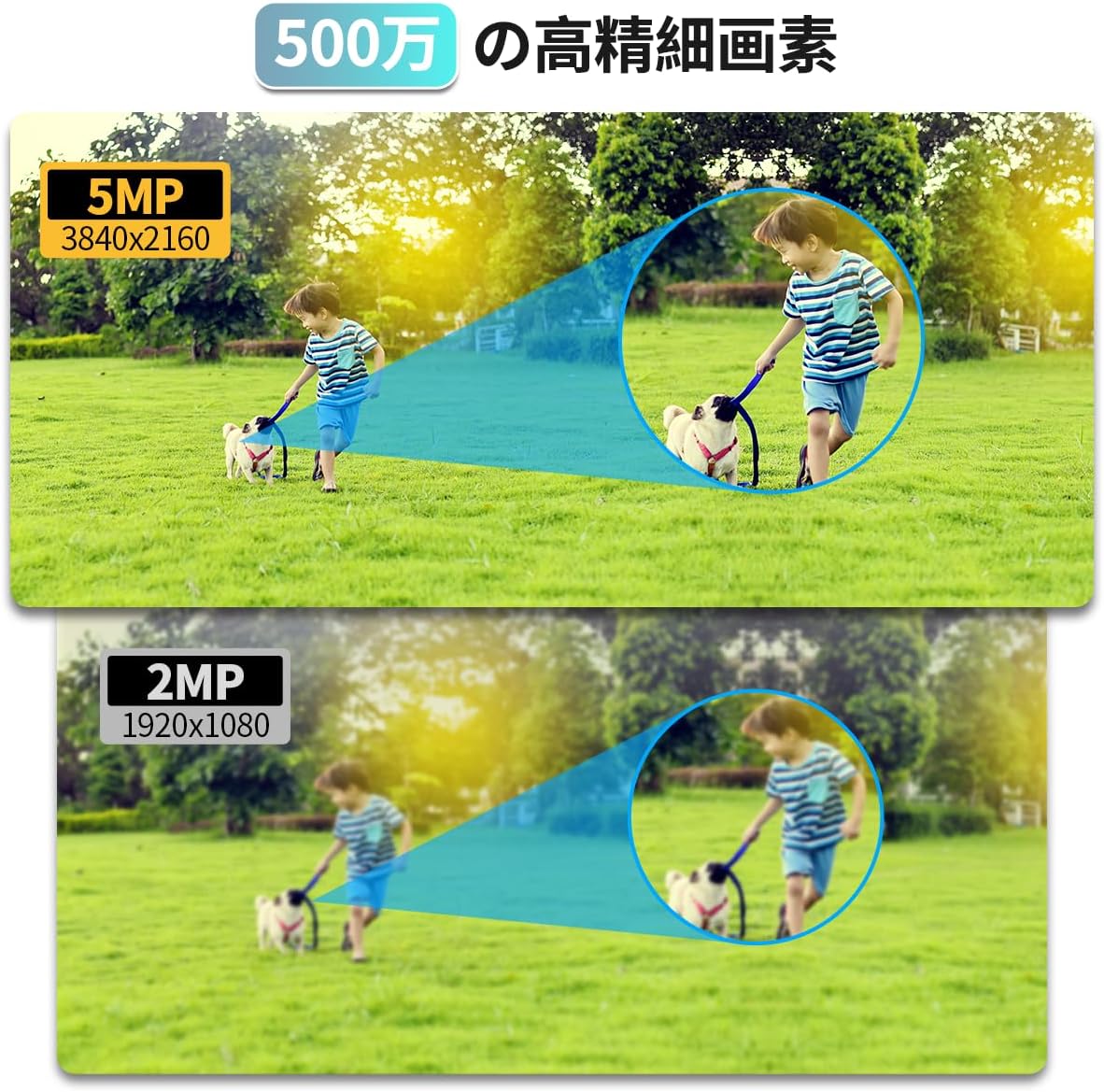 防犯カメラ 屋外 ワイヤレス 500万画素対応 4台セット 防犯カメラ 屋外 ワイヤレス カメラ 4台セット 遠隔監視 AI動体検知