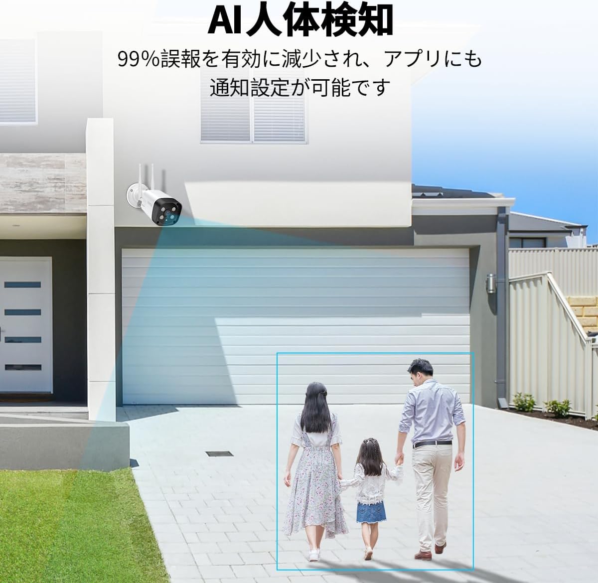防犯カメラ 屋外 wifi 家庭用 セット ワイヤレス 防犯カメラ モニター付き 500万画素 防犯カメラセット 4台 監視カメラ 屋外 屋内 無線カメラ 録画機セット |  | 06