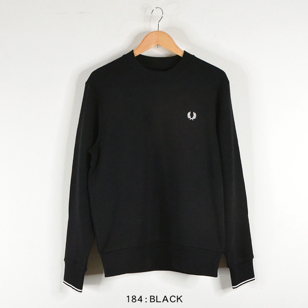 フレッドペリー クルーネックスウェットシャツ メンズ スウェット 長袖スウェット FRED PERRY 1000974 M7535-MG f20aw メール便不可