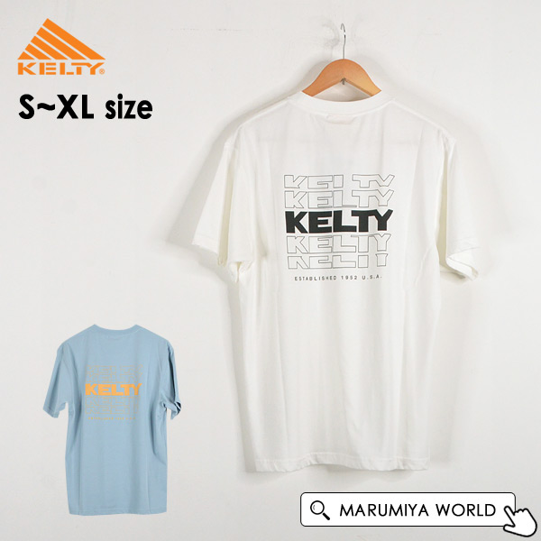 バックタイポロゴショートスリーブTシャツ メンズｔシャツ 半袖ｔシャツ 半そで シンプル トップス ケルティ KELTY 1001188 KE23113033-mmXLm メール便可｜marumiya-world