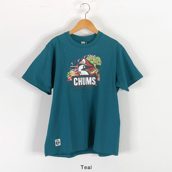 チャムス picnic Booby T-shirt/ピクニックブービーTシャツ メンズ CHUMS 1001280 CH01-2347-mmmXL メール便可｜marumiya-world｜03