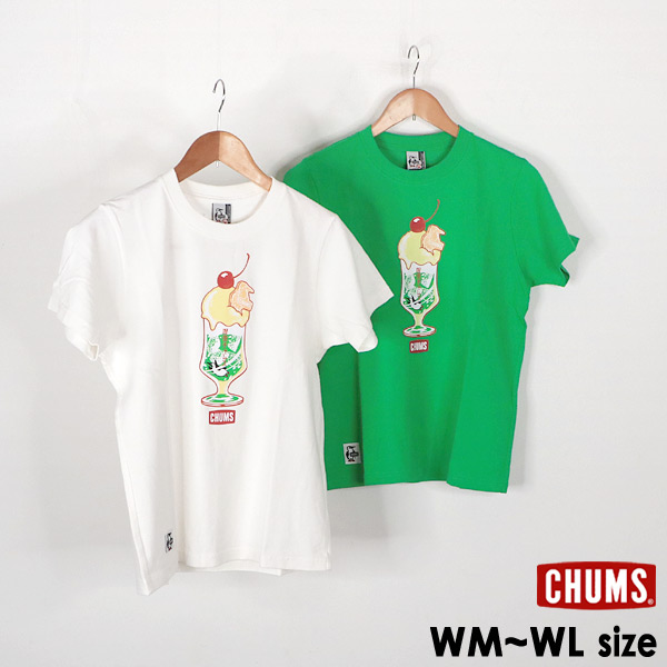 チャムス チャムスメロンソーダフロートTシャツ レディース 半袖T 