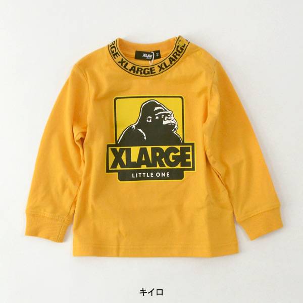 衿ロゴボックスゴリラ長袖Tシャツ キッズ ベビー 長そで ロンT OGゴリラ エクストララージキッズ XLARGE KIDS 4024949  9423203-14mm メール便可