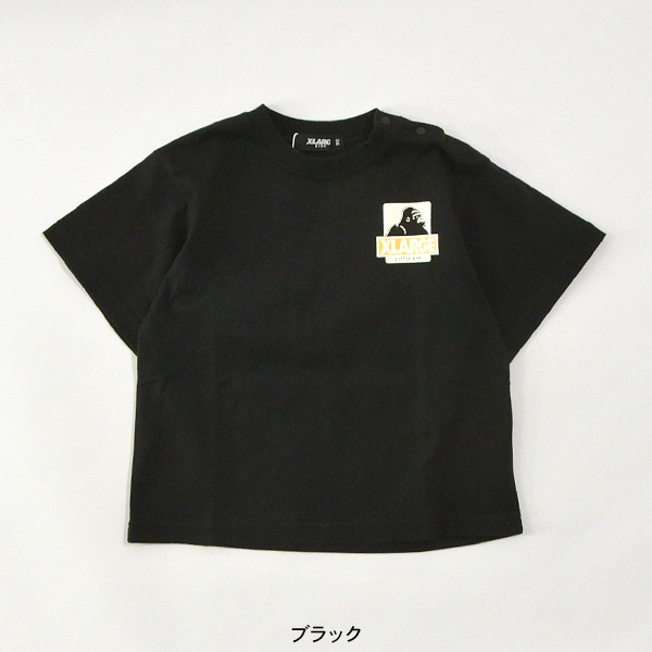 バックリピートロゴ半袖Tシャツ キッズｔシャツ ベビー バックプリント