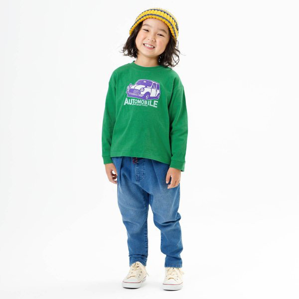 カラバリグラフィック長袖Tシャツ キッズ トップス ロンT プリント