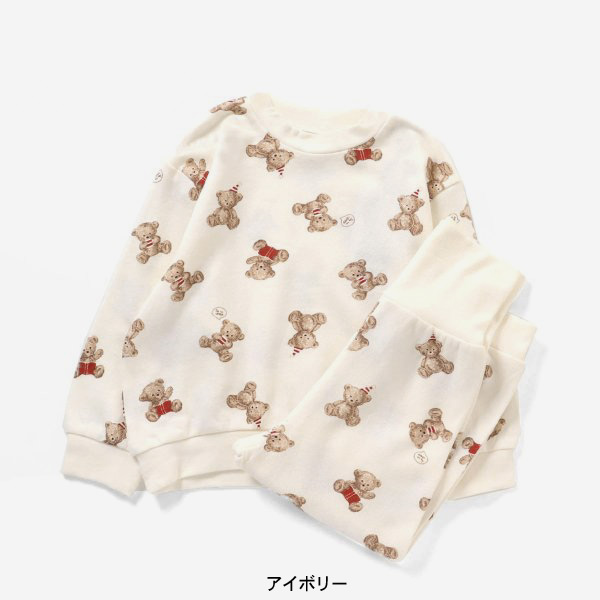 くま・パンダ柄パジャマ キッズ 長袖パジャマ アンパサンド ampersand 4026029 L4...