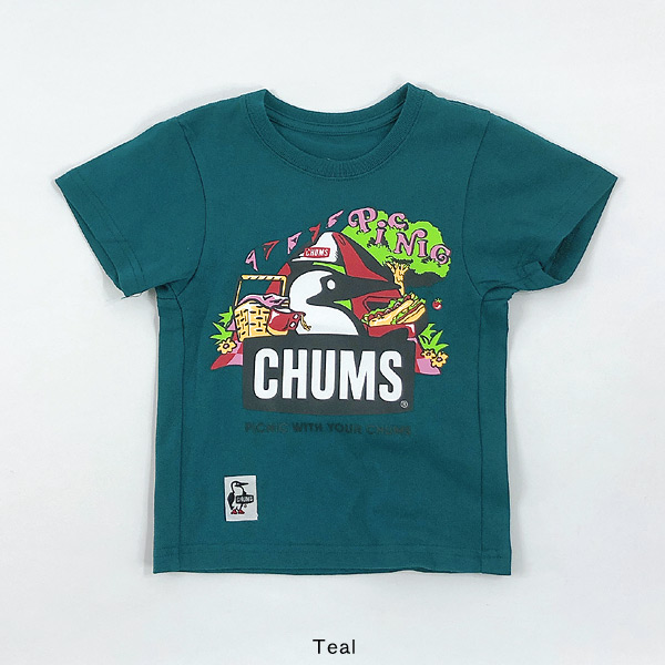 チャムス キッズピクニックブービーTシャツ キッズ ベビー 半袖Tシャツ 半そで CHUMS 4026317 CH21-1309-mXLmm メール便可｜marumiya-world｜02