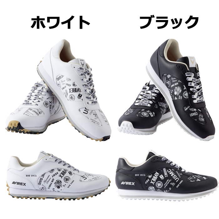 AVIREX GOLF アヴィレックス ゴルフ ロゴパターン スパイクレス