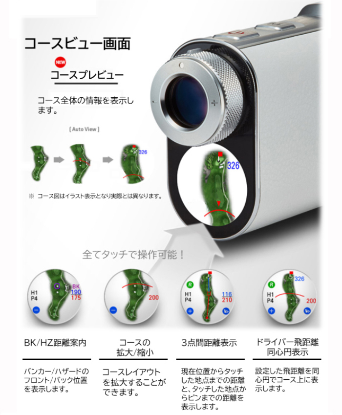 Voice Caddie ボイスキャディ SL2 GPS+レーザー距離計ハイブリッド