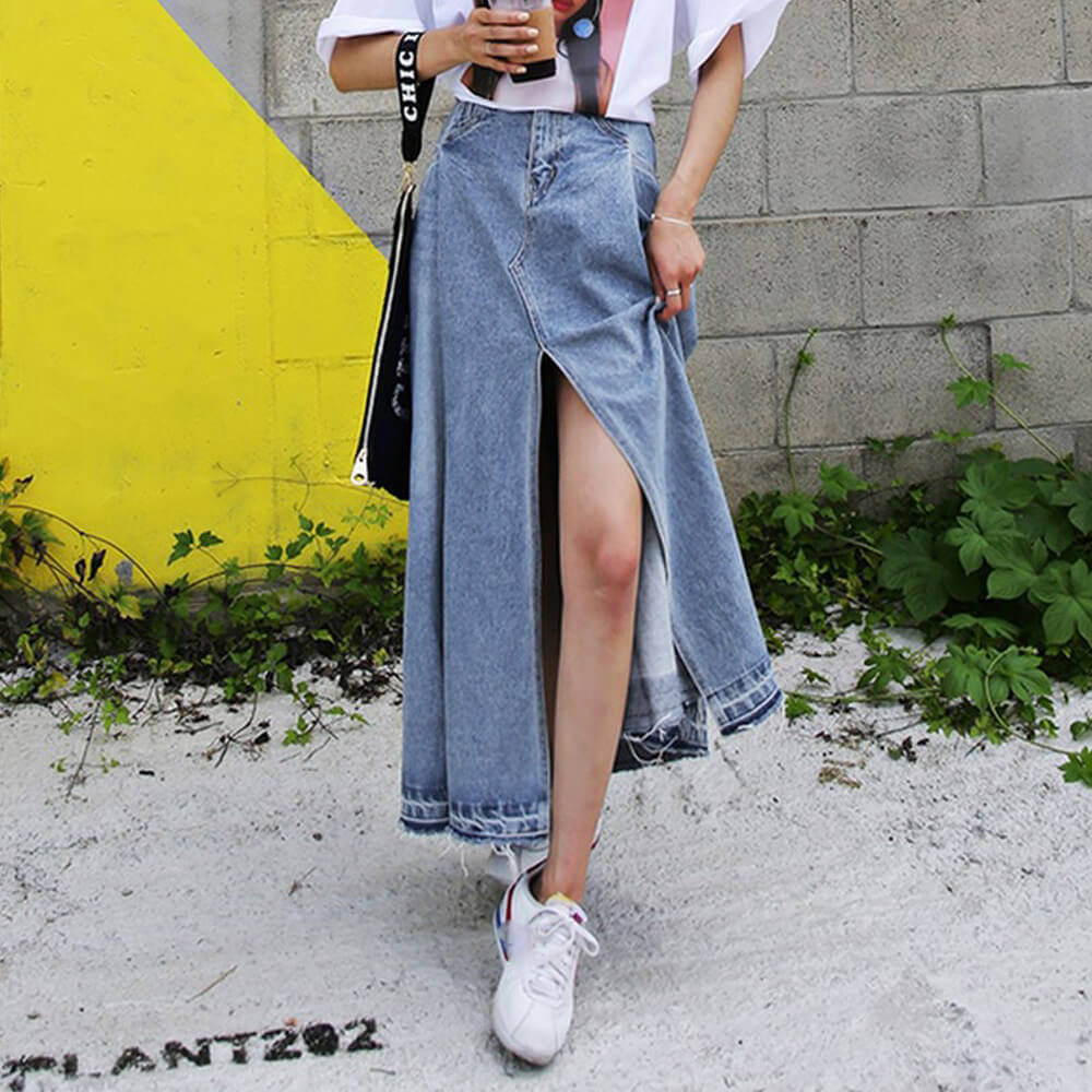 レディース デニムスカート ロング コーデ 春 夏 秋 Aライン フレア おしゃれ Fbns まるの樹 Fashion 通販 Yahoo ショッピング