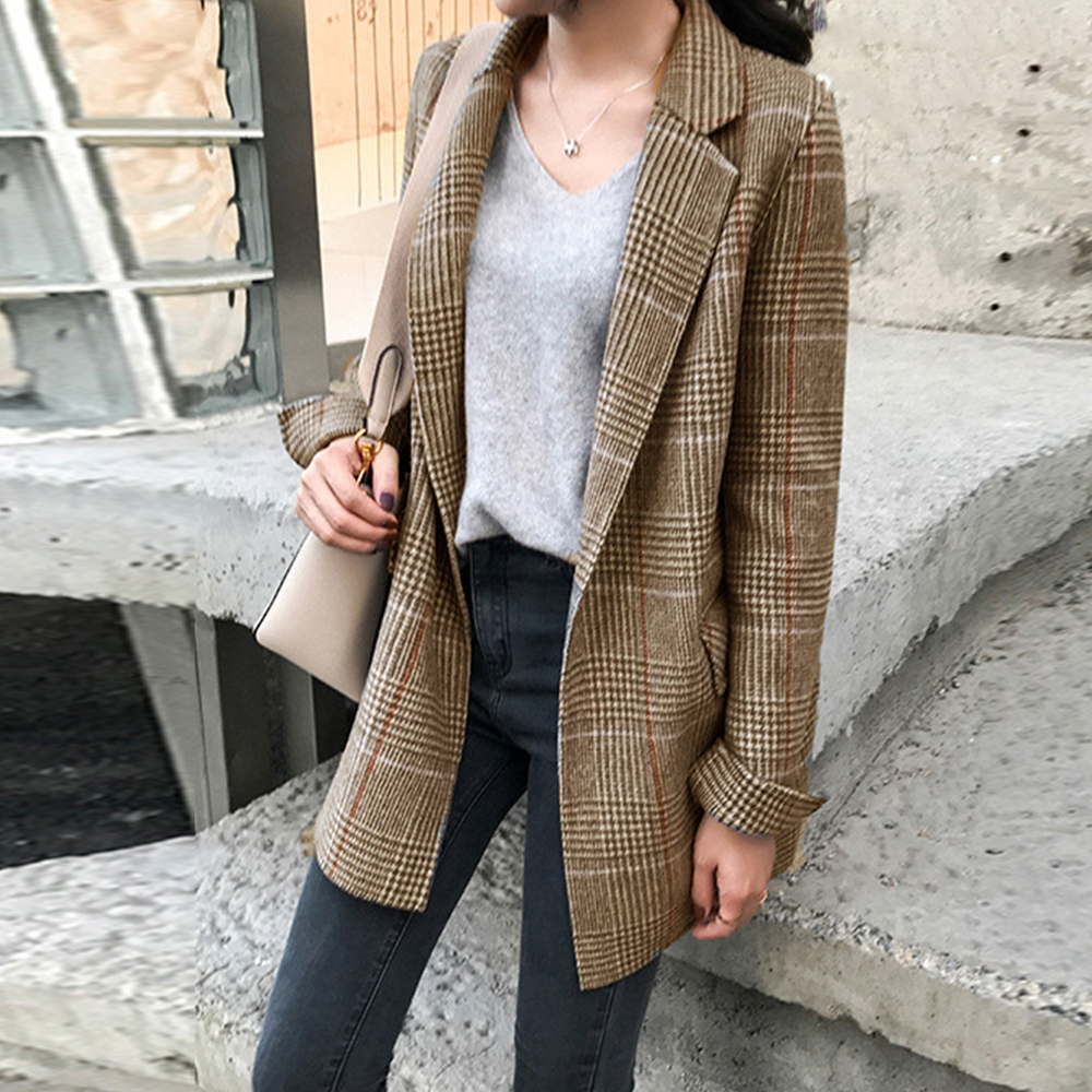 20代 30代 40代 50代 レディース ファッション 女性 カジュアル 秋 冬 チェック柄ジャケット スカジャン風 ツイード調 ショート丈 秋冬 10代 チェック柄ジャケット スカジャン風 ツイード調 ショート丈 秋冬