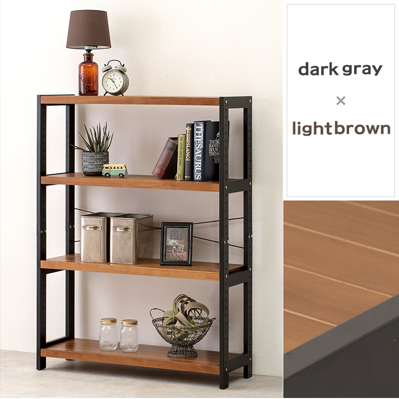 オープンラック オープンシェルフ シェルフ棚 おしゃれ 北欧 木製 4段