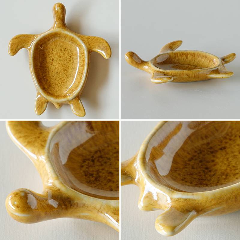 TAMAKI (7月5％OFF)亀のお皿 おしゃれ かわいい 食器 梅干し 味噌 たれ